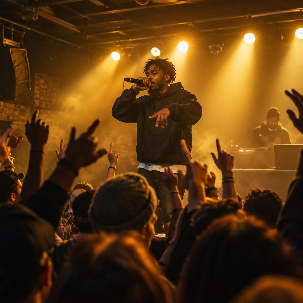 Illustration d’un concert Hip-Hop