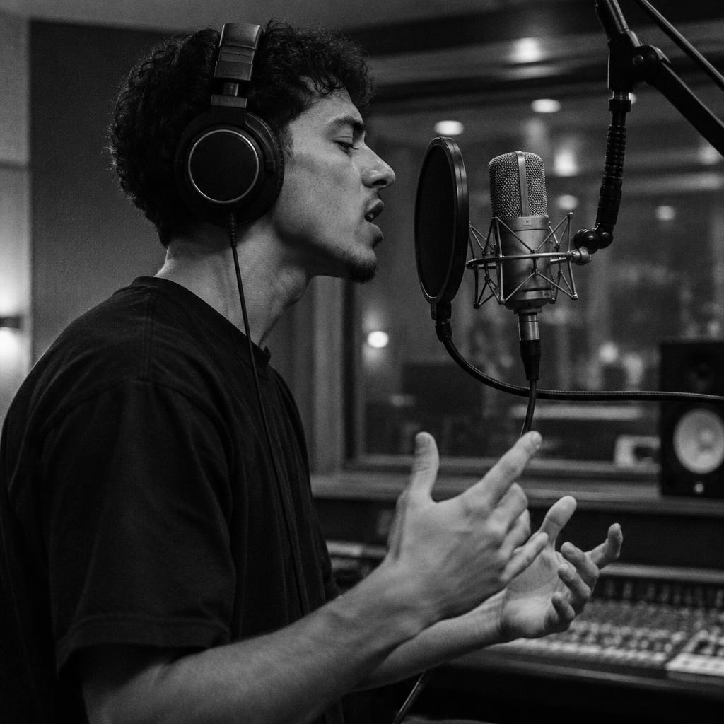 Illustration d’une session Rap en studio